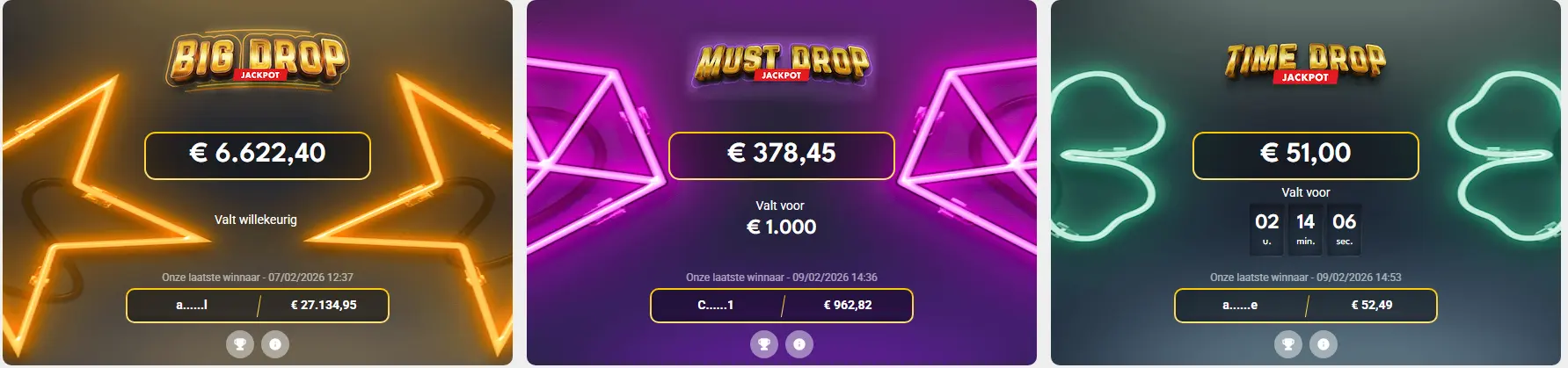 Minigames in het casino CIRCUS BE
